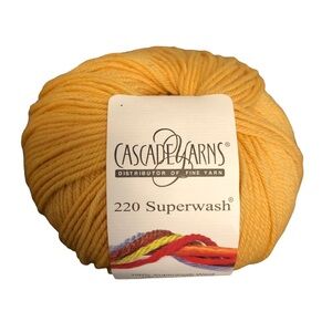 Cascade Yarn 220 Superwash Wool Skein 0821 Daffodil